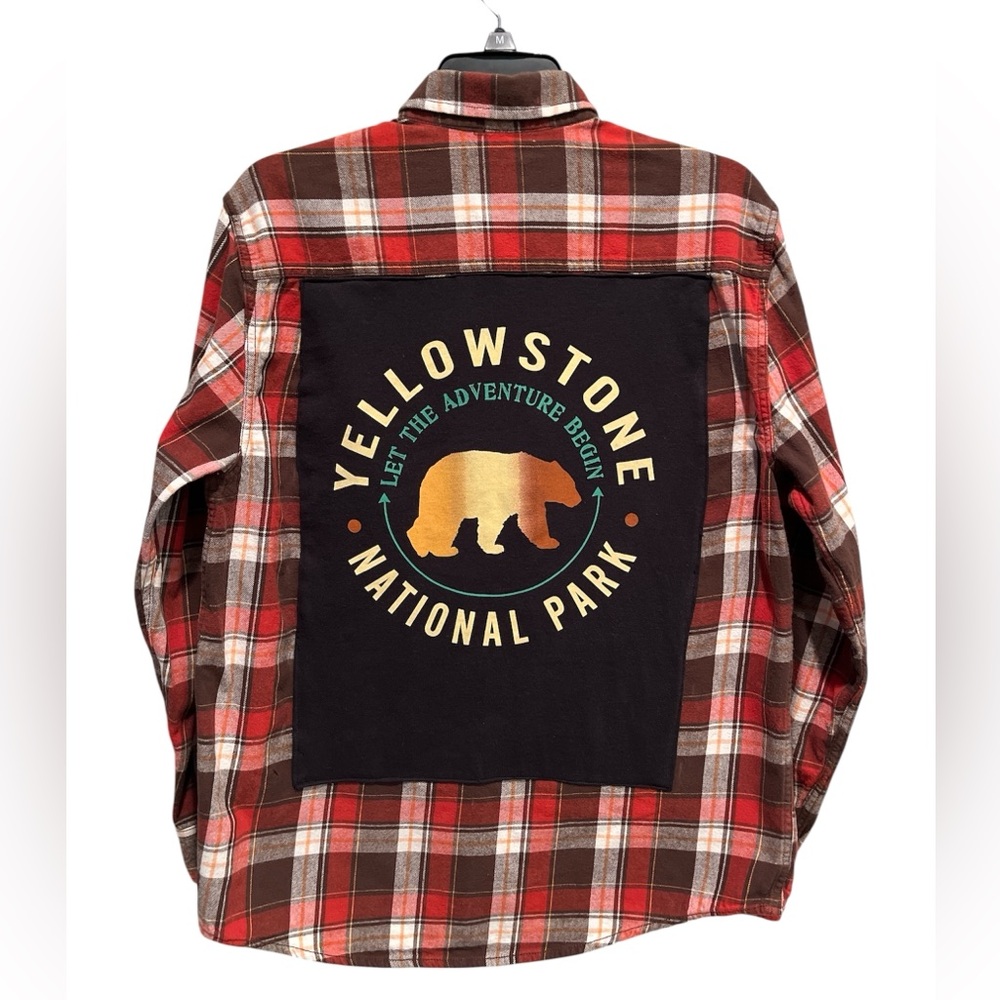 Upcycled Yellowstone Flannel Shirt - XL